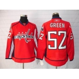 nhl jerseys washington capitals #52 green red