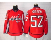 nhl jerseys washington capitals #52 green red