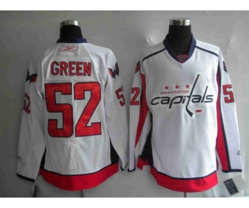 nhl jerseys washington capitals #52 green white