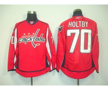 nhl jerseys washington capitals #70 holtby red