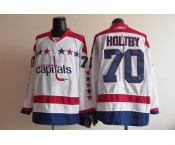 nhl jerseys washington capitals #70 holtby white[winter classic]