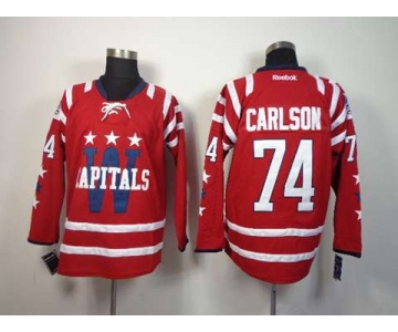 nhl jerseys washington capitals #74 carlson red[2014 new]