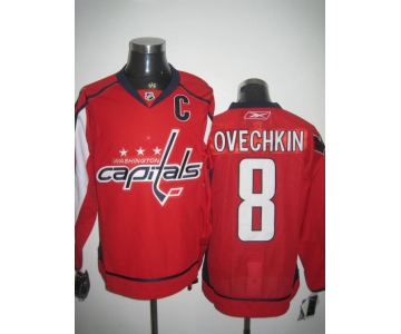 nhl jerseys washington capitals #8 alex ovechkin red[C]