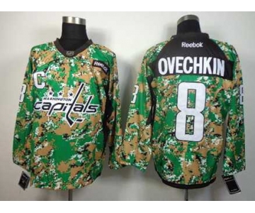 nhl jerseys washington capitals #8 ovechkin camo[patch C]