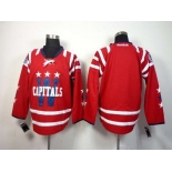 nhl jerseys washington capitals blank red[2014 new]