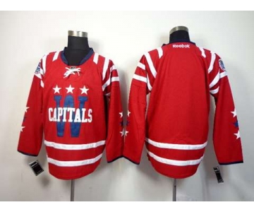 nhl jerseys washington capitals blank red[2014 new]