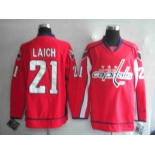 nhl washington capital #21 laich red