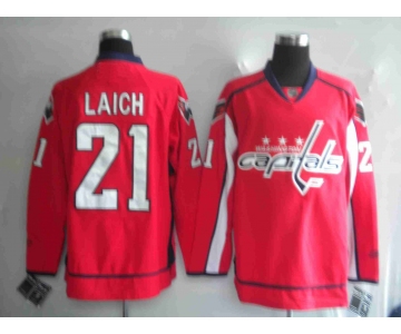 nhl washington capital #21 laich red