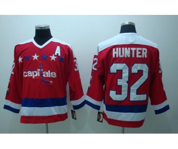 nhl washington capital #32 hunter a red ccm