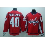 nhl washington capital #40 varlamov red