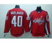 nhl washington capital #40 varlamov red