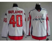 nhl washington capital #40 varlamov white