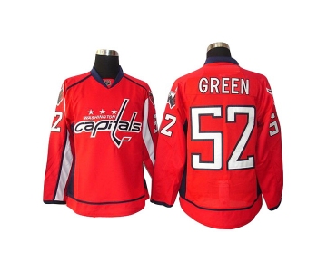 nhl washington capital #52 green red