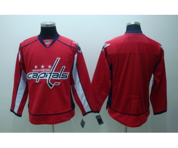 nhl washington capital blank red