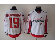 nhl washington capitals #19 backstrom white