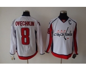 nhl washington capitals #8 alex ovechkin white[C]