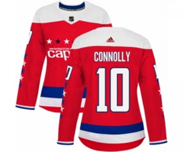 Women Adidas Washington Capitals #10 Brett Connolly Authentic Red Alternate NHL Jersey