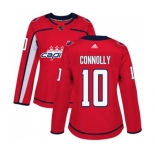 Women Adidas Washington Capitals #10 Brett Connolly Premier Red Home NHL Jersey