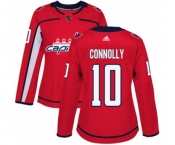 Women Adidas Washington Capitals #10 Brett Connolly Premier Red Home NHL Jersey