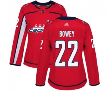 Women Adidas Washington Capitals #22 Madison Bowey Premier Red Home NHL Jersey