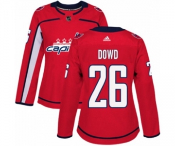 Women Adidas Washington Capitals #26 Nic Dowd Premier Red Home NHL Jersey