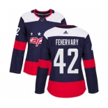 Women Adidas Washington Capitals #42 Martin Fehervary Authentic Navy Blue 2018 Stadium Series NHL Jersey