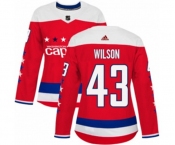 Women Adidas Washington Capitals #43 Tom Wilson Premier Red Alternate NHL Jersey