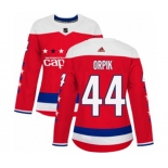 Women Adidas Washington Capitals #44 Brooks Orpik Authentic Red Alternate NHL Jersey