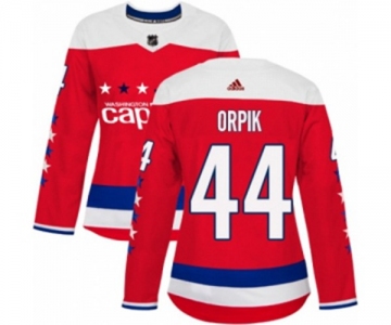 Women Adidas Washington Capitals #44 Brooks Orpik Authentic Red Alternate NHL Jersey