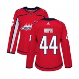 Women Adidas Washington Capitals #44 Brooks Orpik Premier Red Home NHL Jersey