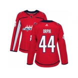 Women Adidas Washington Capitals #44 Brooks Orpik Red Home Authentic Stitched NHL Jersey