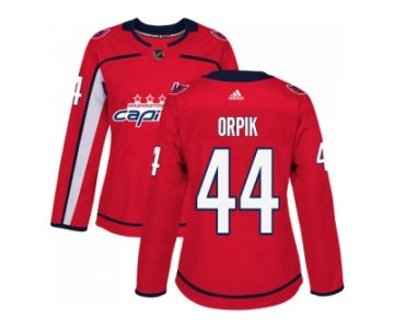 Women Adidas Washington Capitals #44 Brooks Orpik Red Home Authentic Stitched NHL Jersey