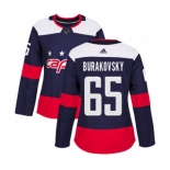 Women Adidas Washington Capitals #65 Andre Burakovsky Authentic Navy Blue 2018 Stadium Series NHL Jersey