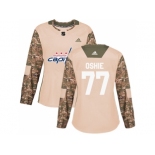 Women Adidas Washington Capitals #77 T.J. Oshie Camo Authentic 2017 Veterans Day Stitched NHL Jersey