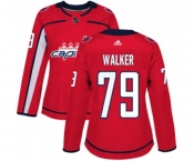 Women Adidas Washington Capitals #79 Nathan Walker Premier Red Home NHL Jersey