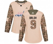 Women Adidas Washington Capitals #9 Dmitry Orlov Authentic Camo Veterans Day Practice NHL Jersey