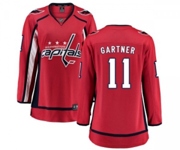 Women Washington Capitals #11 Mike Gartner Fanatics Branded Red Home Breakaway NHL Jersey