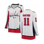 Women Washington Capitals #11 Mike Gartner Fanatics Branded White Away Breakaway NHL Jersey