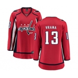 Women Washington Capitals #13 Jakub Vrana Fanatics Branded Red Home Breakaway NHL Jersey