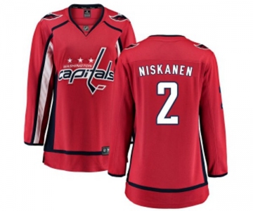 Women Washington Capitals #2 Matt Niskanen Fanatics Branded Red Home Breakaway NHL Jersey