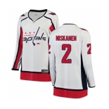 Women Washington Capitals #2 Matt Niskanen Fanatics Branded White Away Breakaway NHL Jersey