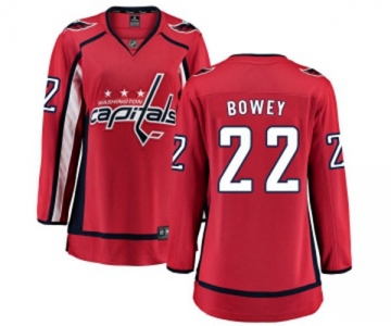 Women Washington Capitals #22 Madison Bowey Fanatics Branded Red Home Breakaway NHL Jersey