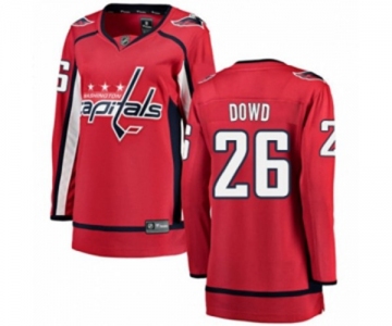 Women Washington Capitals #26 Nic Dowd Fanatics Branded Red Home Breakaway NHL Jersey