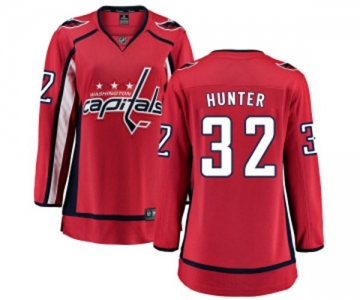 Women Washington Capitals #32 Dale Hunter Fanatics Branded Red Home Breakaway NHL Jersey