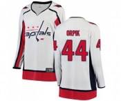 Women Washington Capitals #44 Brooks Orpik Fanatics Branded White Away Breakaway NHL Jersey