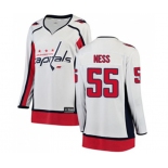 Women Washington Capitals #55 Aaron Ness Fanatics Branded White Away Breakaway NHL Jersey