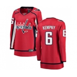 Women Washington Capitals #6 Michal Kempny Fanatics Branded Red Home Breakaway NHL Jersey