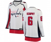 Women Washington Capitals #6 Michal Kempny Fanatics Branded White Away Breakaway NHL Jersey