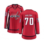 Women Washington Capitals #70 Braden Holtby Fanatics Branded Red Home Breakaway NHL Jersey