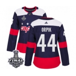 Women's Adidas Washington Capitals #44 Brooks Orpik Authentic Navy Blue 2018 Stadium Series 2018 Stanley Cup Final NHL Jersey